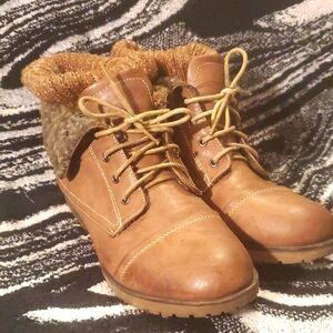 Brown Leather Ankle Boot